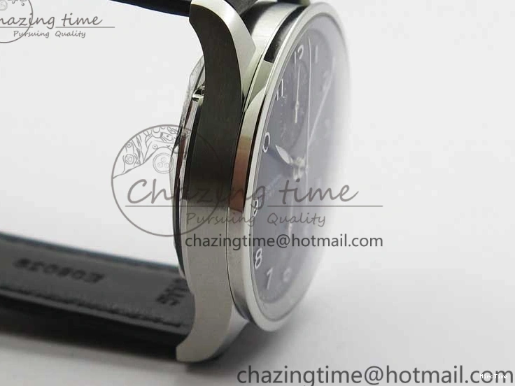 MIROTIME 0325 Portuguese Chrono IW371609 ZF 1:1 Best Edition Black Dial on Black Leather Strap A SmartChoice 7100